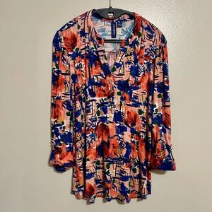 Colorful Top. Fits like Large.